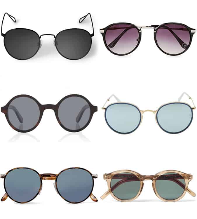 Men's Round Lens Sunglasses