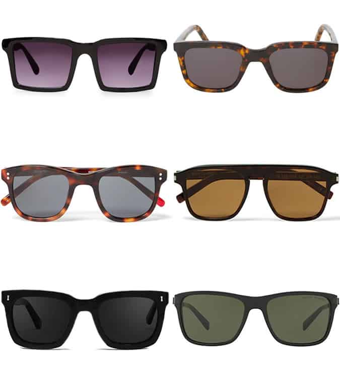 Men's Square Frame Sunglasses