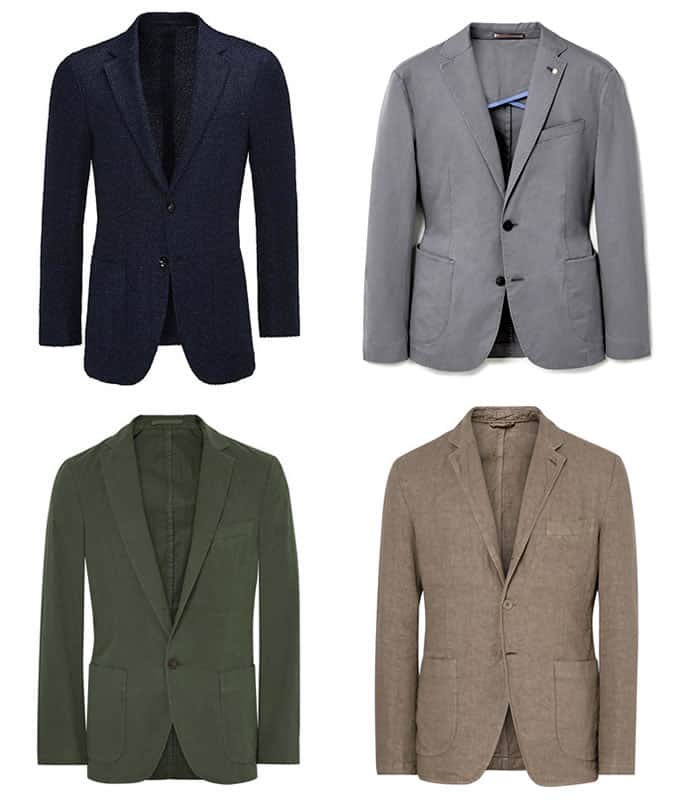 Men's Unstructured Blazers