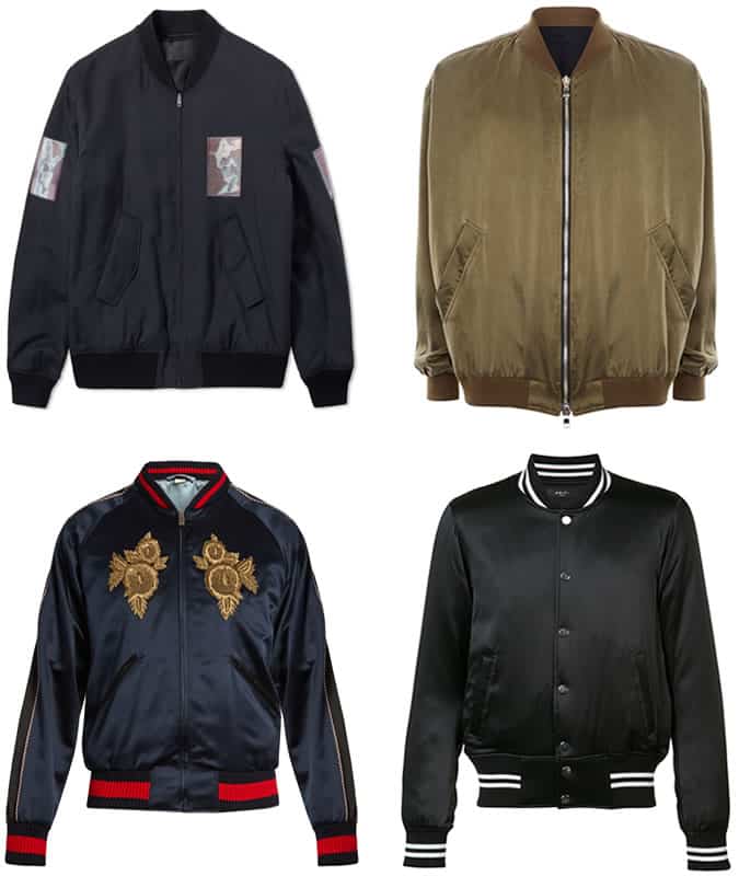 Men's Silk Bomber Jackets