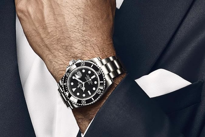Man with Rolex