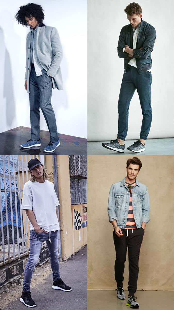 Men's Knitted Trainers/Sneakers Summer Outfit Inspiration Lookbook