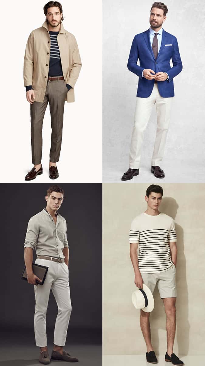 Men's Tasselled Loafers Summer Outfit Inspiration Lookbook