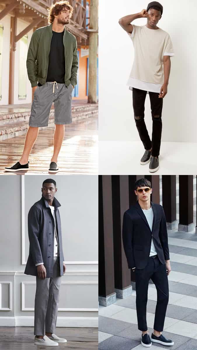 Men's Slip-On Sneakers/Trainers Summer Outfit Inspiration Lookbook