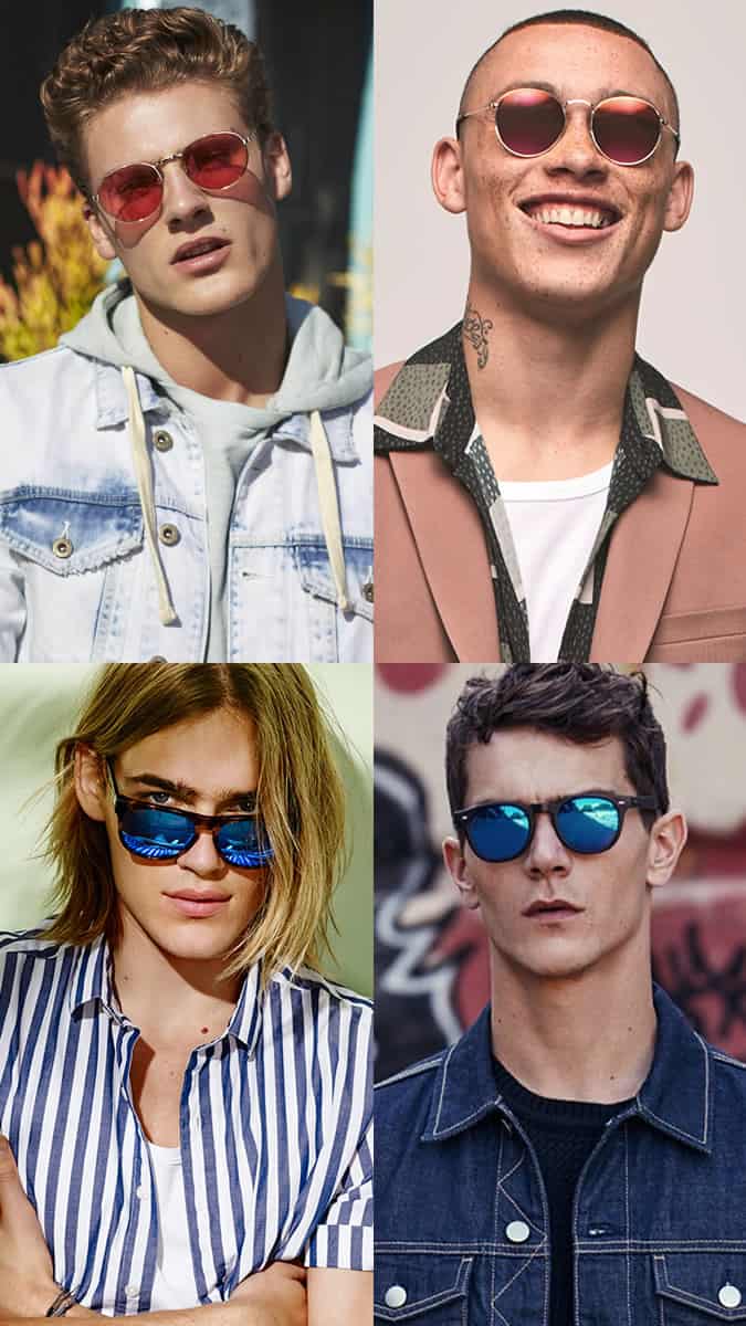 Men's Coloured Lens Sunglasses