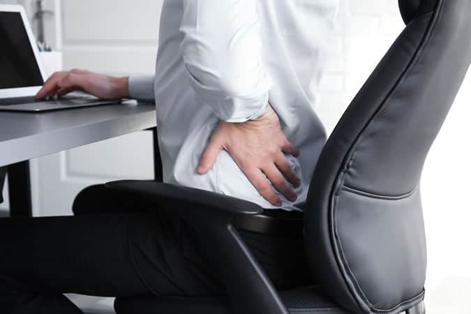 Man with back pain