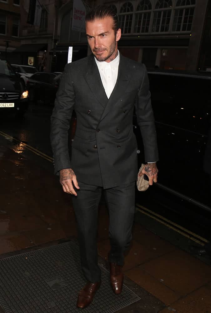 David Beckham Double-Breasted Jacket