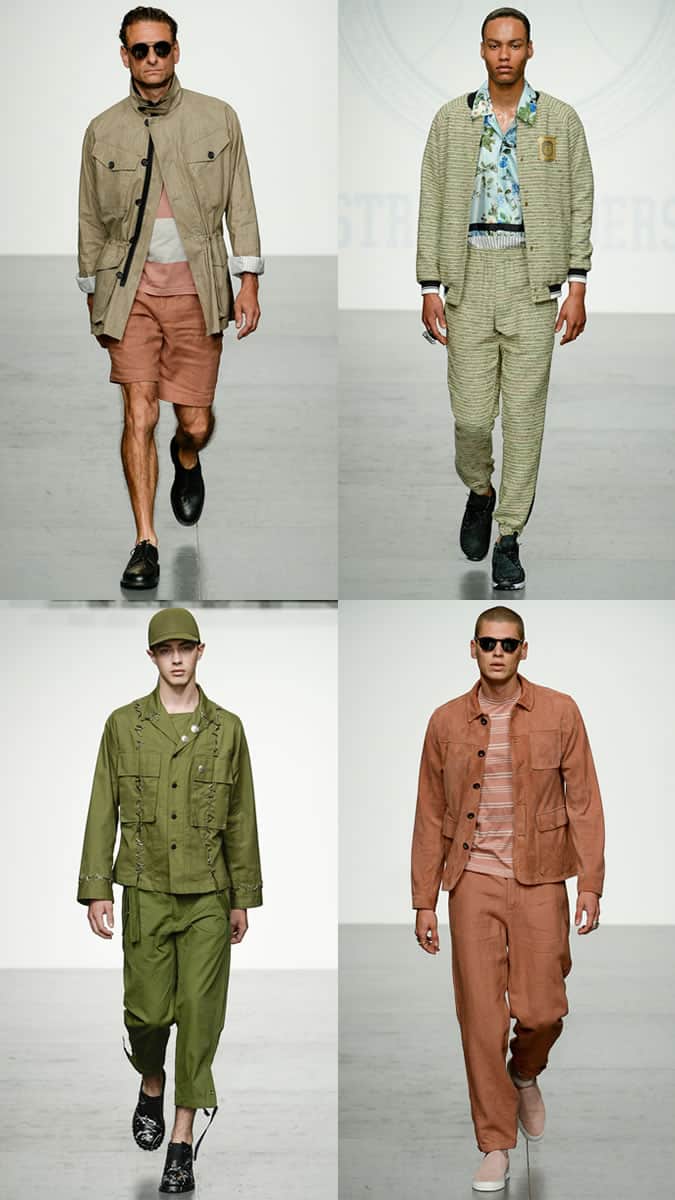 Burnt orange, earthy greens lookbook