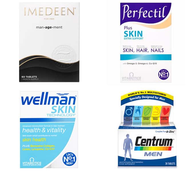 Good men's multi-nutrient supplements for healthy skin
