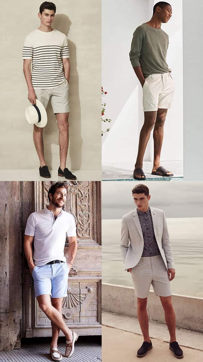 Tailored Shorts and Smart Shoes Combinations For Summer