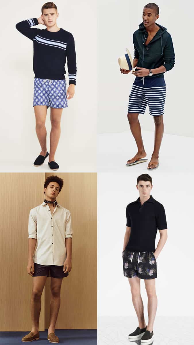 The right shoes to wear with swimming shorts