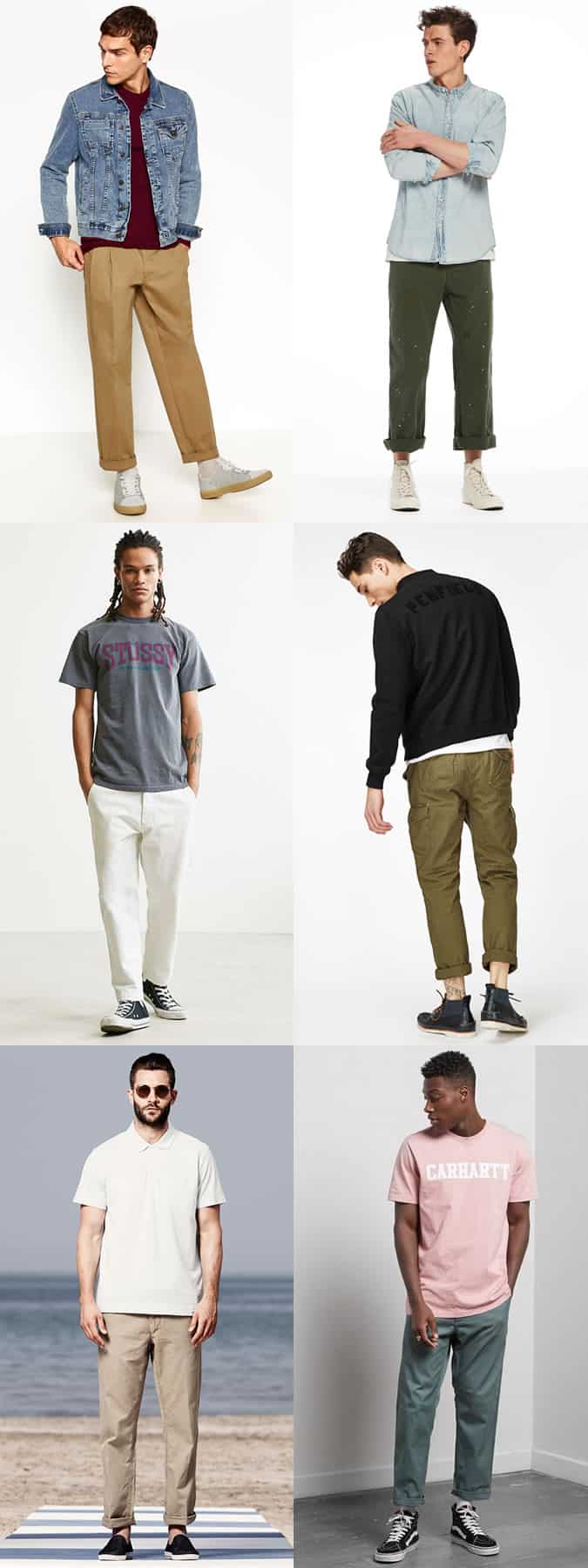 How to wear men's skate trousers and worker pants