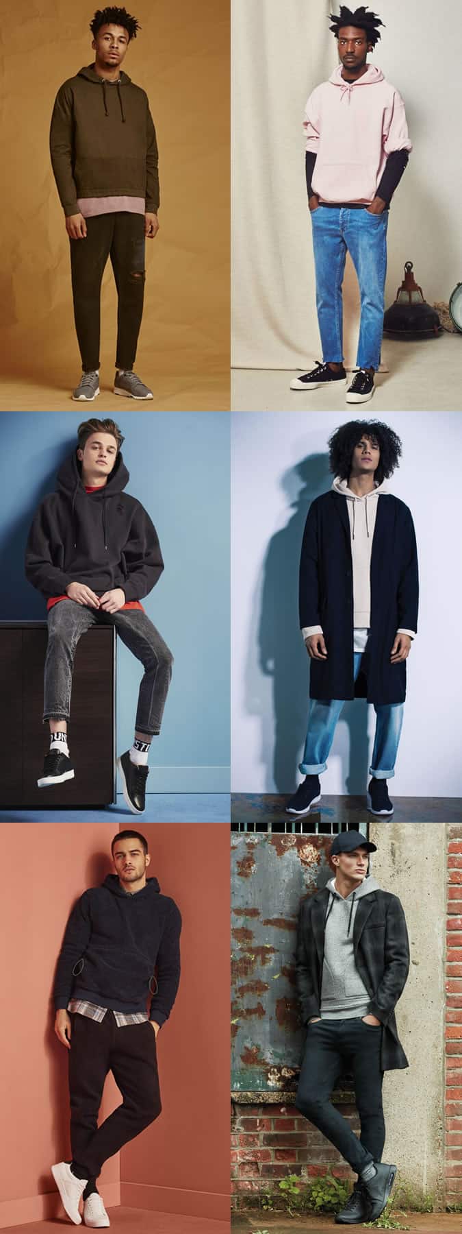 how to wear men's fashion and skate hoodies