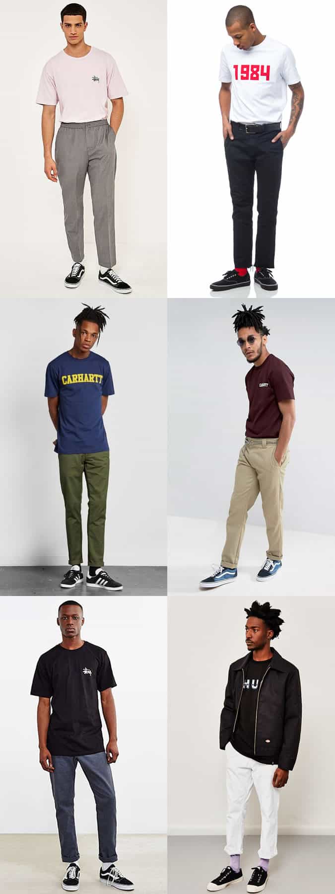 how to wear streetwear and skate brand logo t-shirts