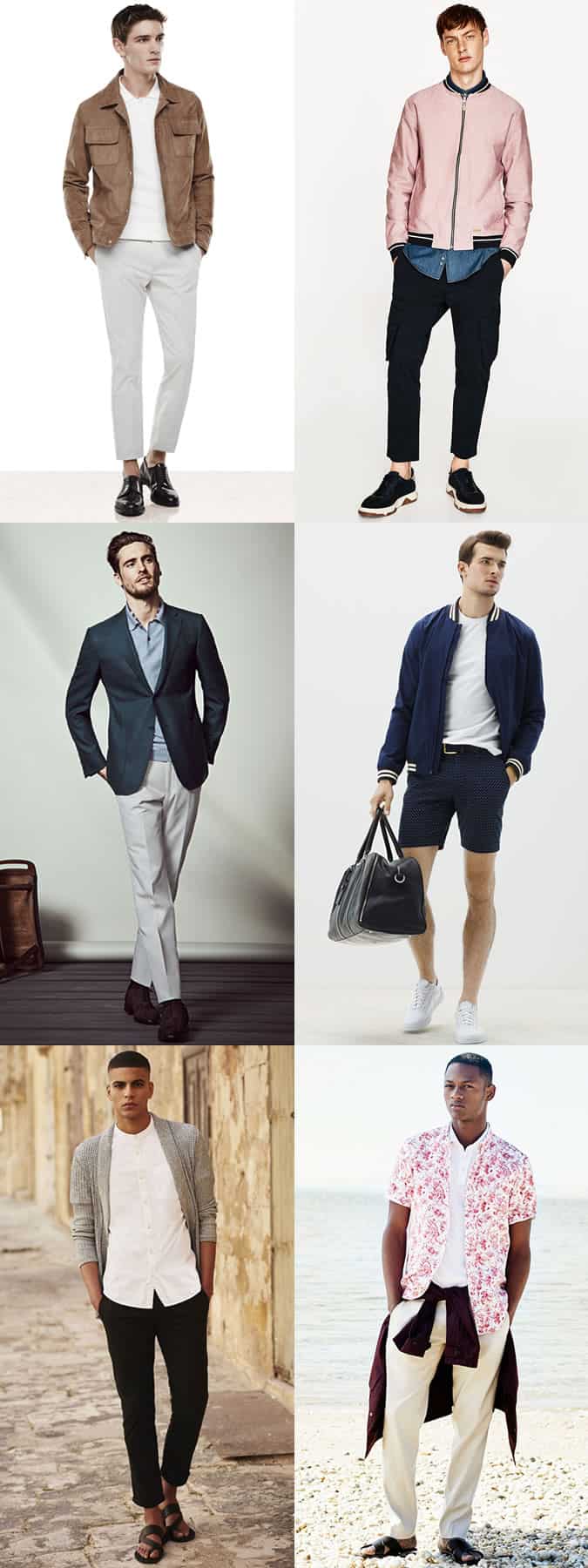 Men's Summer Layering Fashion Outfit Inspiration Lookbook