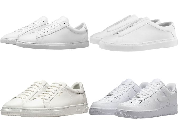 white sneakers