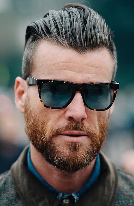Slicked Back Hairstyles With Widow's Peak
