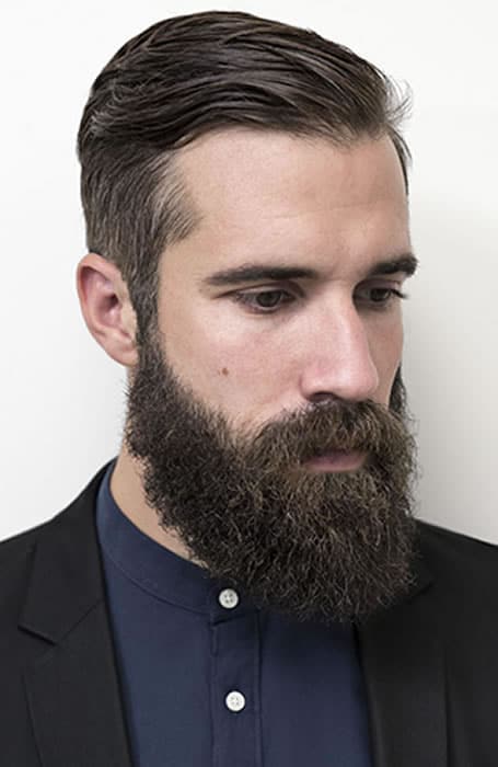 Widow's Peak Hairstyles With Beard