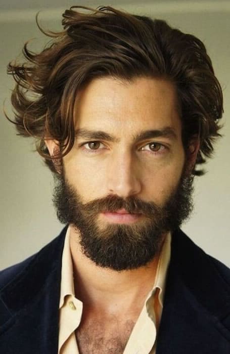 Widow's Peak Hairstyles With Beard
