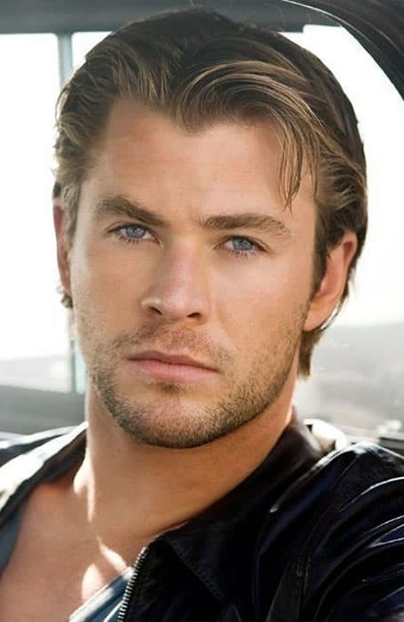 Chris Hemsworth Slicked Back Hair