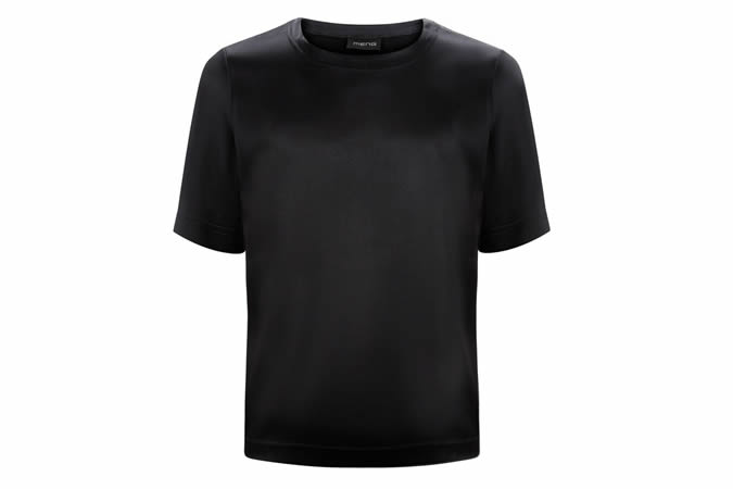 Meng Stretchy Silk Satin T-Shirt