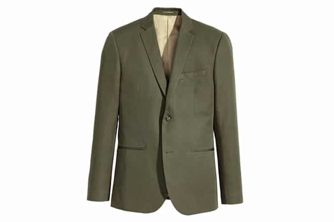H&M Linen-Blend Jacket Slim-Fit