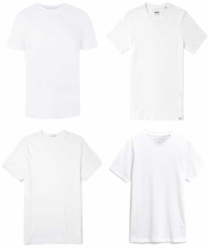 best men's white t-shirts