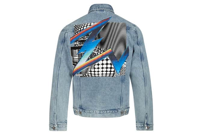 Blue Felipe Pantone stone wash denim jacket