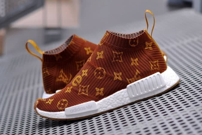 Supreme x Louis Vuitton All Over Print Custom Adidas NMD CS1 Sneaker