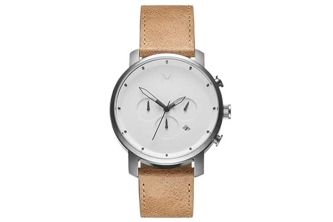 MVMT White Caramel Watch