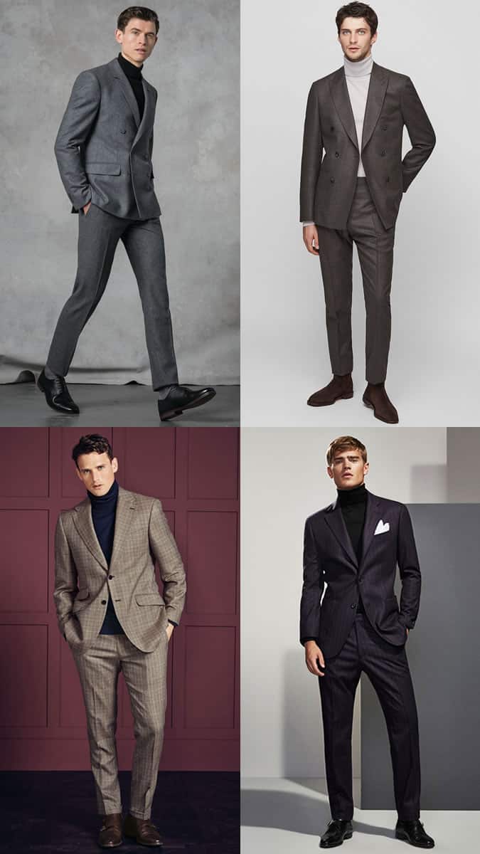 How to wear a roll neck or turtleneck with a suit