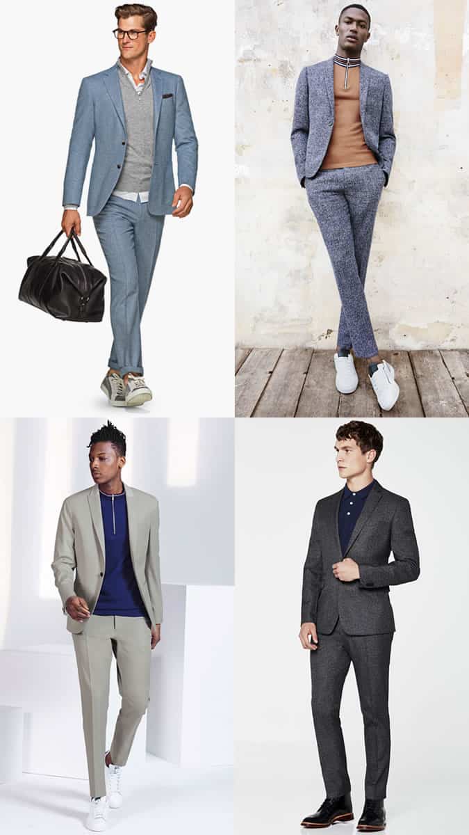How to wear track tops and sweatshirts with a suit