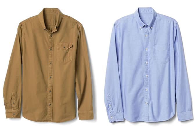 Men's Basic Oxford Button-Down Shirts - Gap