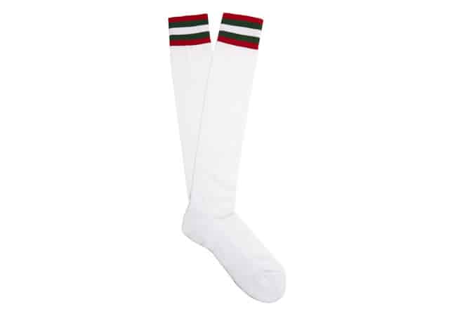Gucci Web-Striped Cotton-Blend Socks