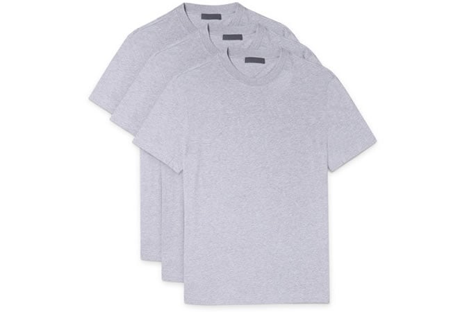 Prada Three-Pack Cotton-Jersey T-Shirts