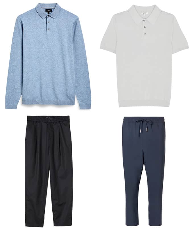 The best business casual polo shirts and cuffed trousers for men