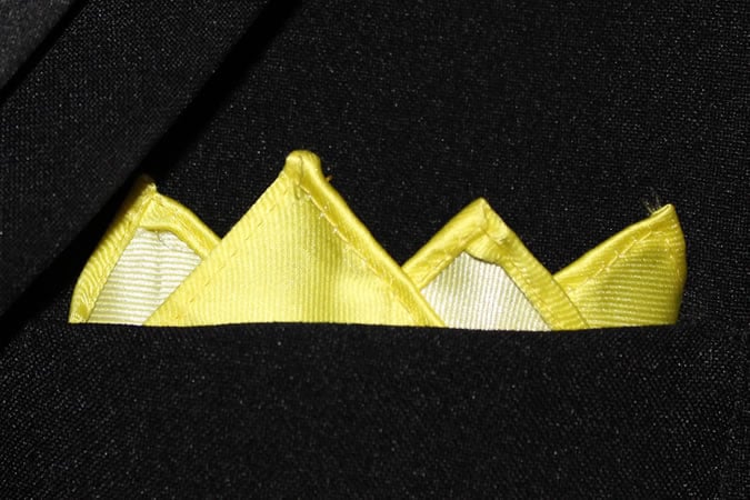 The Four Point Pocket Square Fold