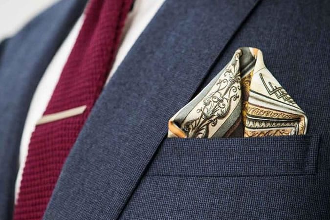 The Winged Puff Pocket Square Fold