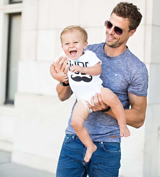 New dad? Don't spend too much on your clothes - they will only get destroyed