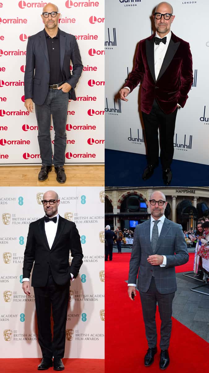 Stanley Tucci's suits and style