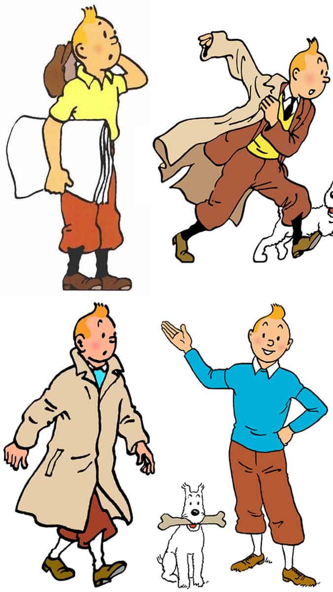 Tintin - an iconic comic book style icon
