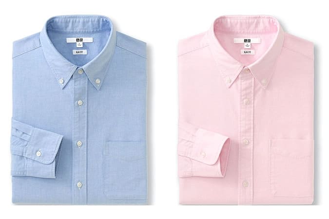 Men's Basic Oxford Button-Down Shirts by Uniqlo