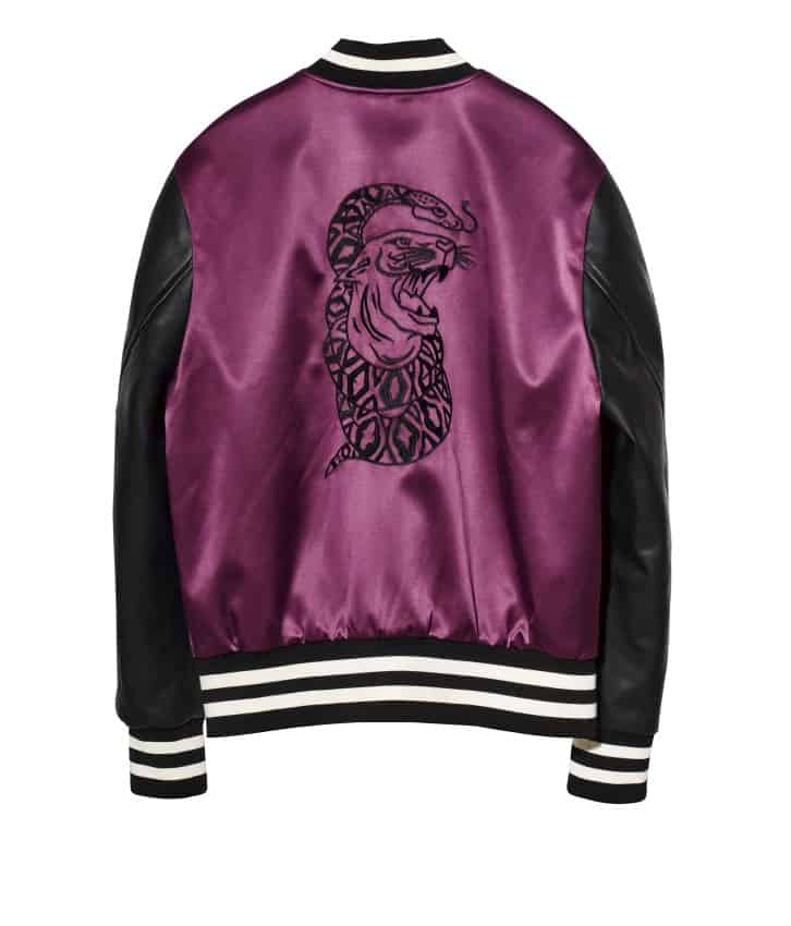 the weeknd h&m snake bomber jacket souvenir jacket