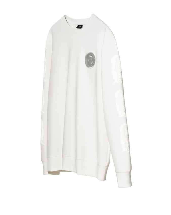 the weeknd h&m white sweatshirt