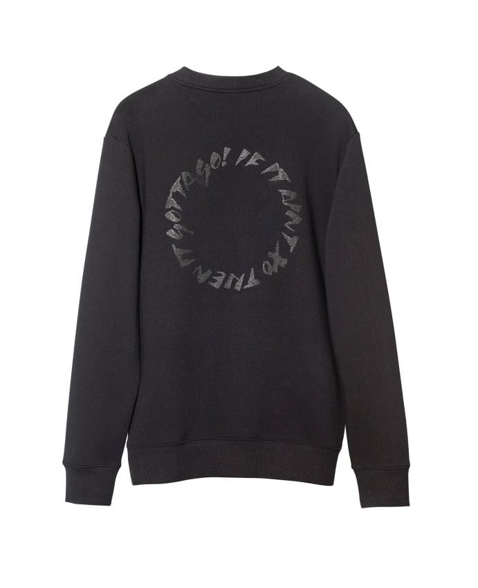 the weeknd h&m black sweatshirt