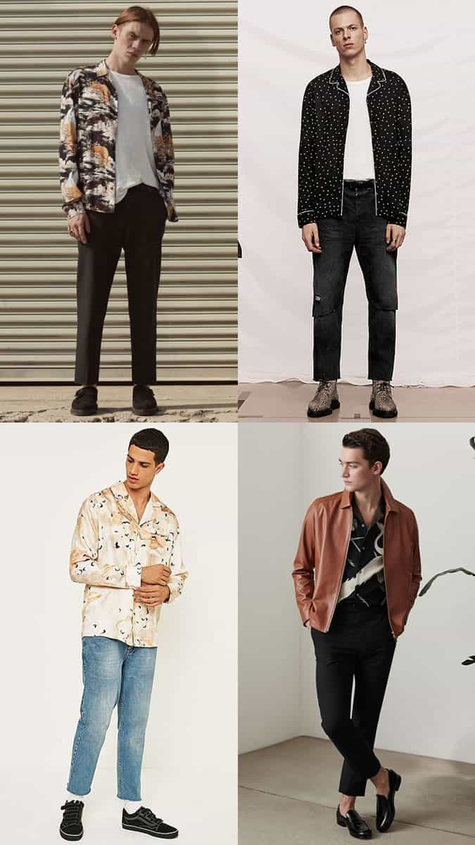 How to wear men's printed silk shirts
