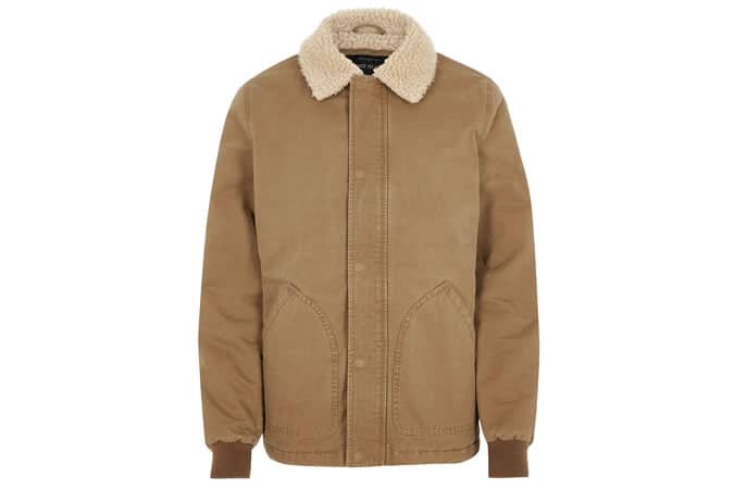 River Island Big and Tall Borg Collar Jacket