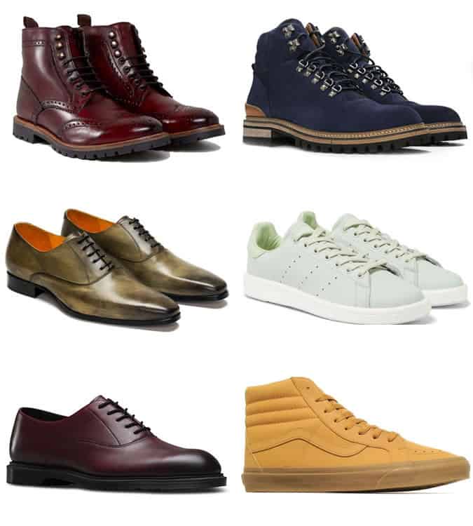 The best colourful men's shoes for winter 2017