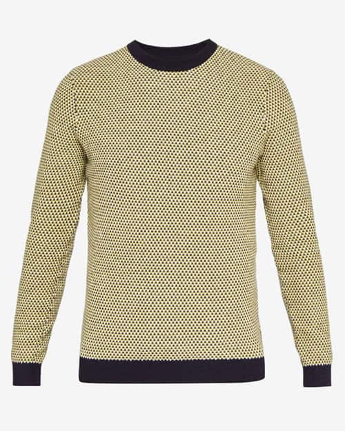 Crew neck knitted jumper