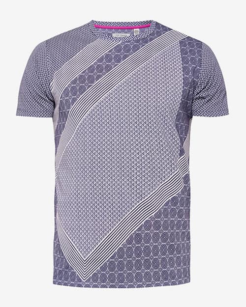 Geo print cotton T-shirt